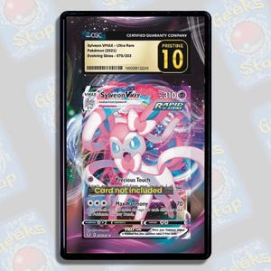 Sylveon VMAX PSA Beckett CGC | Extended Art Display Case for Graded Pokemon Card