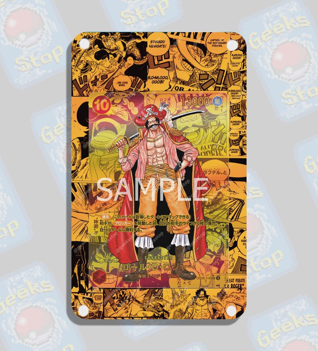 Gol D Roger Manga OP09 | Extended Art Display Case for OPTCG - Etsy