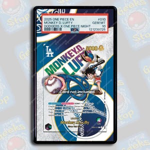 Luffy x Dodgers Promo PSA TAG Beckett | Extended Art Display Case for Graded OPTCG