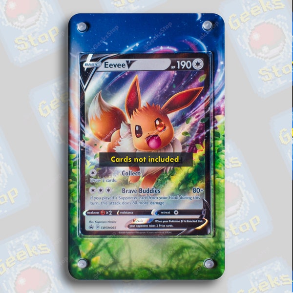 Eevee V-promotie | Uitgebreide kunstvitrine voor Pokemon Card