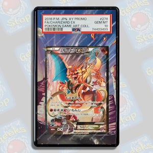 Charizard EX Xy Promo 276 PSA CGC Beckett | Vitrine de Arte Estendida para Cartas Pokémon