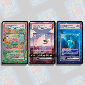 フシギバナ リザードン カメックス ex 151 PSA CGC ベケット | ポケモンカード用拡張アートディスプレイケース