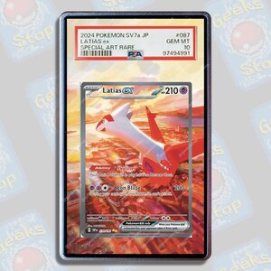 Latias ex SAR PSA CGC Beckett | Extended Art Display Case for Pokemon Card