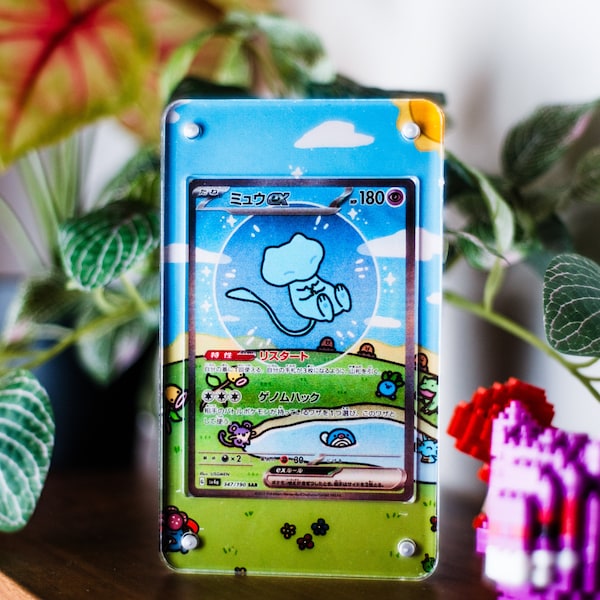 Shiny Mew ex SIR Extended Art Card Holder for Pokémon
