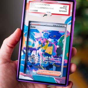 Iono 237/091 SIR PSA BGS | Display Case Extended Art for Pokemon Card