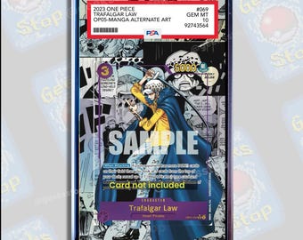 Law Manga PSA CGC Beckett | Extended Art Display Case for Graded OPTCG