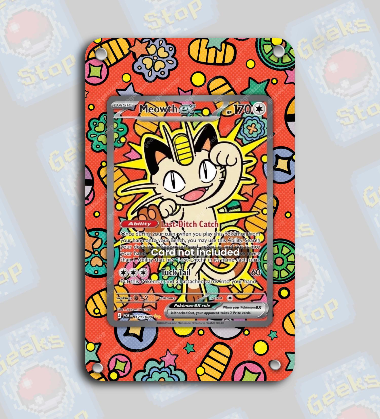 Meowth Ex SAR 121 | Extended Art Display Case for Pokemon Card - Etsy