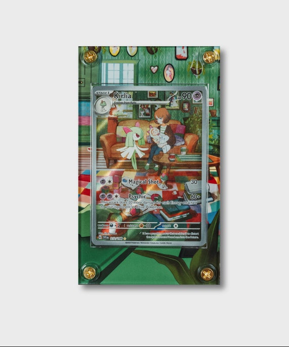 Kirlia IR | Extended Art Display Case for Pokemon Card - Etsy Kirlia IR | Extended Art Display Case for Pokemon Card - Etsy