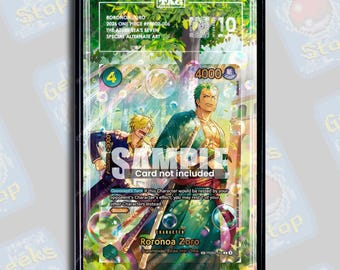 Roronoa Zoro SP OP14 PSA Beckett Tag | Extended Art Display Case for OPTCG