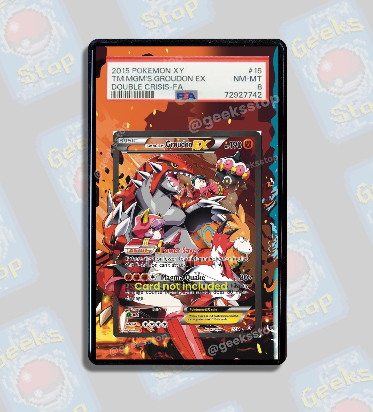 チームマグマのグラードンとチームアクアのカイオーガ ex PSA CGC