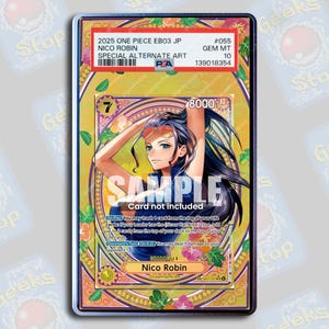 Nico Robin SP EB03 PSA Tag Beckett | Extended Art Display Case for Graded OPTCG