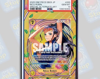 Nico Robin SP EB03 PSA Tag Beckett | Extended Art Display Case for Graded OPTCG