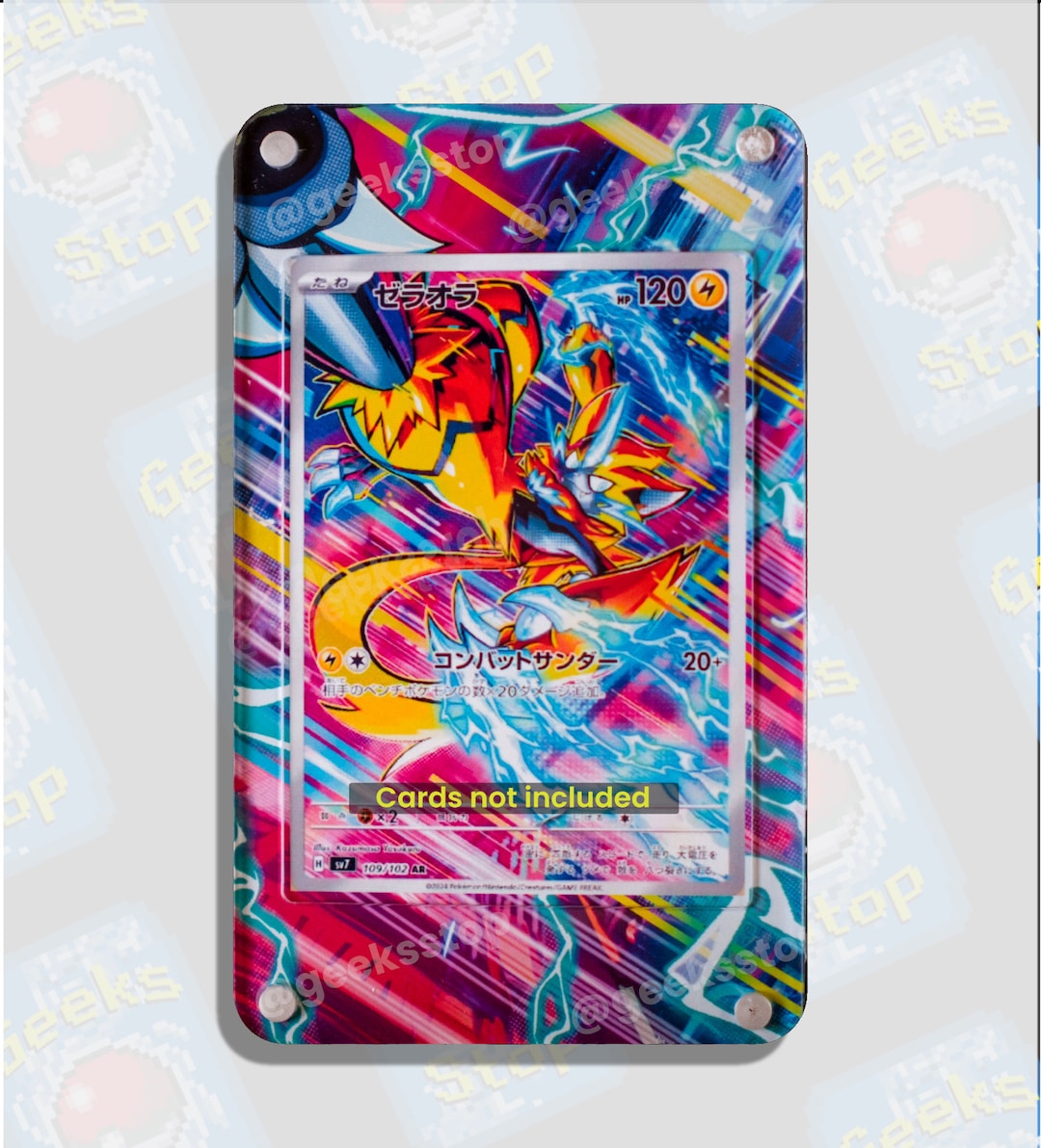 Rarara◇ Zeraora AR | Extended Art Display Case for Pokemon Card - Etsy