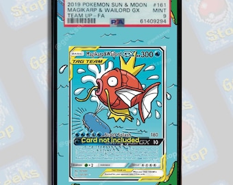 Magikarp & Wailord GX PSA Beckett | Extended Art Display Case for Pokemon Card
