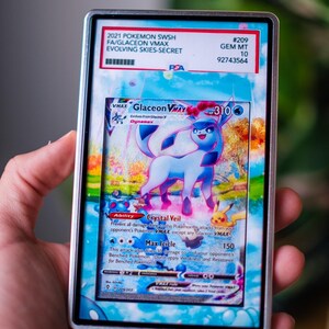 Glaceon VMAX Alt PSA BGS | Display Case Extended Art for Graded Pokemon Card