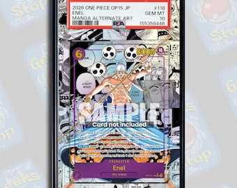 Enel Manga OP15 PSA TAG Beckett | Extended Art Display Case for Graded OPTCG