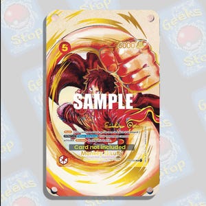 Luffy Oda Unterschrift | Große Kunst Vitrine für OPTCG