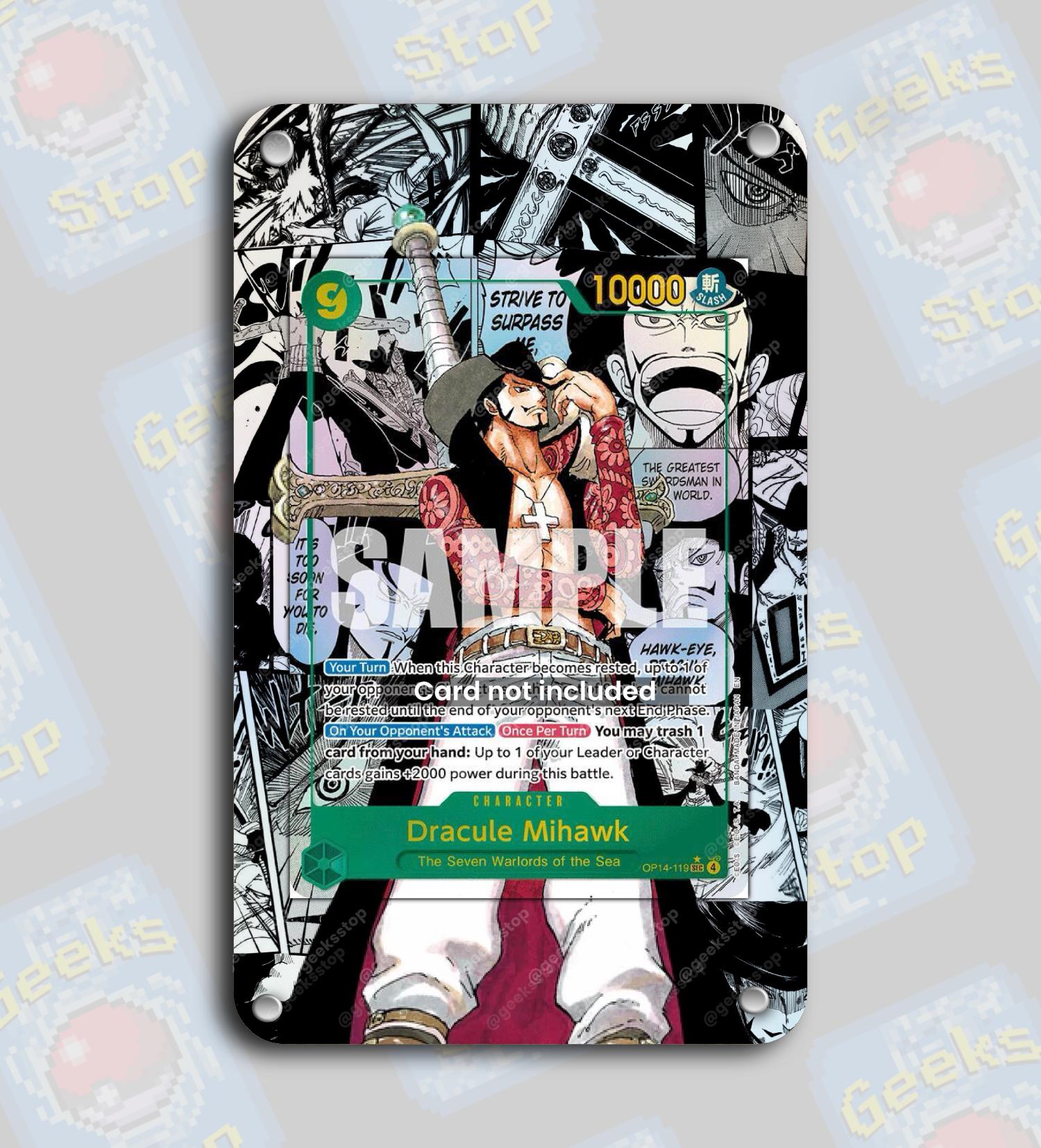 Mihawk Manga OP14 | Extended Art Display Case for OPTCG - Etsy