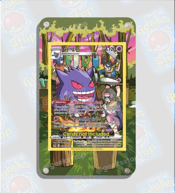 Gengar TG06 | Extended Art Display Case for Pokemon Card - Etsy Gengar TG06 | Extended Art Display Case for Pokemon Card - Etsy