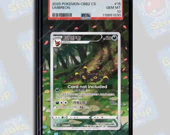 Umbreon #615 Chinese Gem Pack 2 PSA TAG Beckett | Extended Art Display Case for Pokemon Card