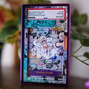 Luffy Manga OP05 PSA TAG Beckett | Extended Art Display Case for Graded OPTCG