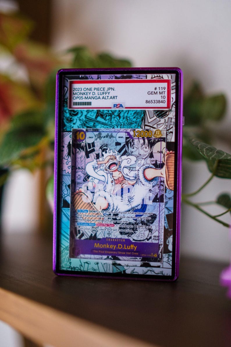 Luffy Manga OP05 PSA TAG Beckett | Extended Art Display Case for Graded OPTCG