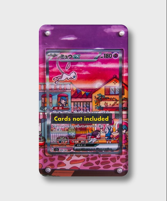 Mew Ex 151 | Extended Art Display Case for Pokemon Card - Etsy
