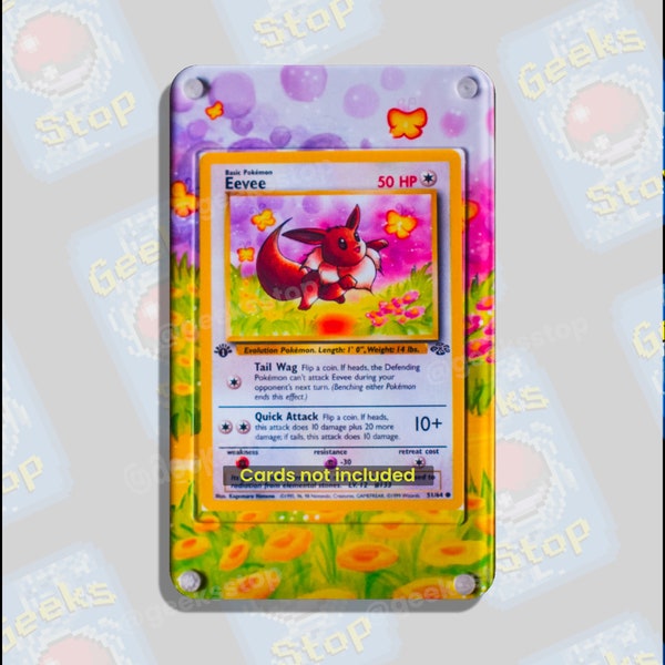 Vitrina de arte extendido de Eevee 51/64 Jungle para tarjetas Pokémon