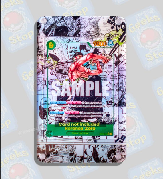 Zoro Manga OP06 | Extended Art Display Case for OPTCG - Etsy