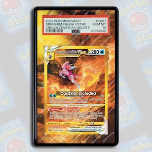 Palkia VSTAR PSA CGC Beckett | Grande vitrine artistique pour carte Pokémon