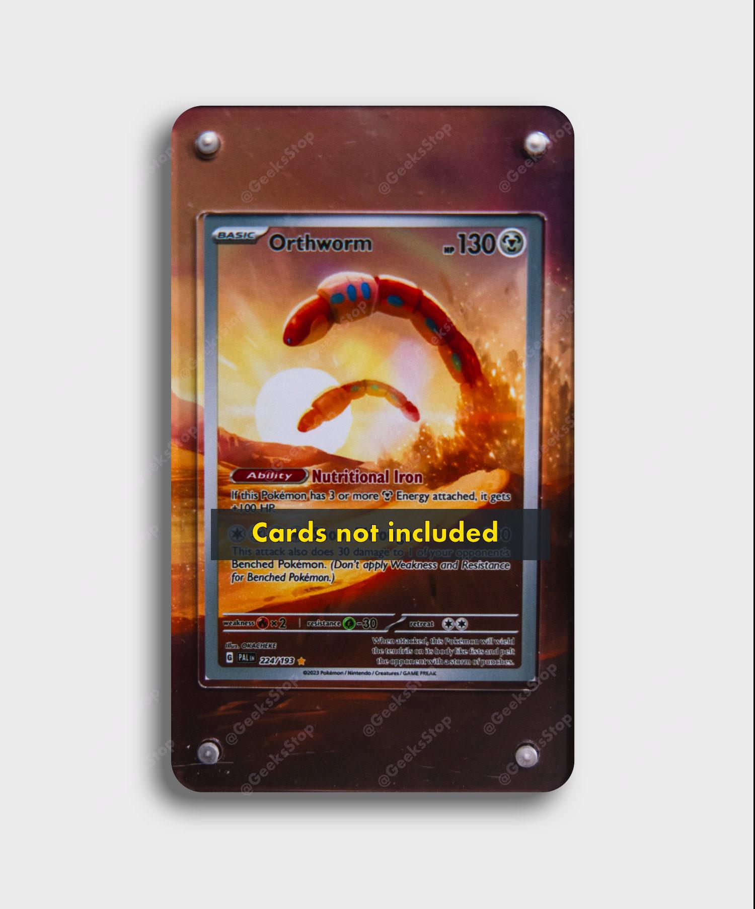 orthworm pokmon card Pokemon 224/193 Digital Art Illustration Rare Scarlet & Violet Paldean Evolved Ability Nutritional Iron If this Pokmon has 3 or more M Energy attached Orthworm | Extended Art Display