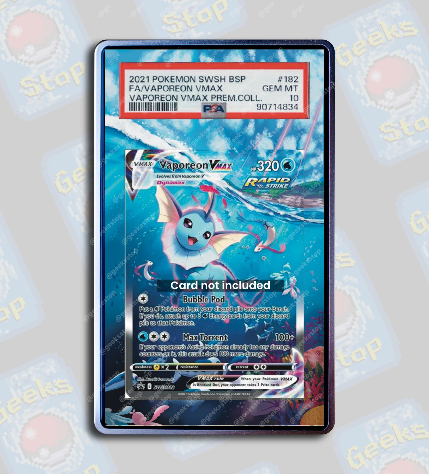 Vaporeon VMAX Promo PSA TAG Beckett | Extended Art Display Case for Graded Pokemon Card - Etsy Vaporeon VMAX Promo PSA TAG Beckett | Extended Art Display Case for Graded Pokemon Card - Etsy