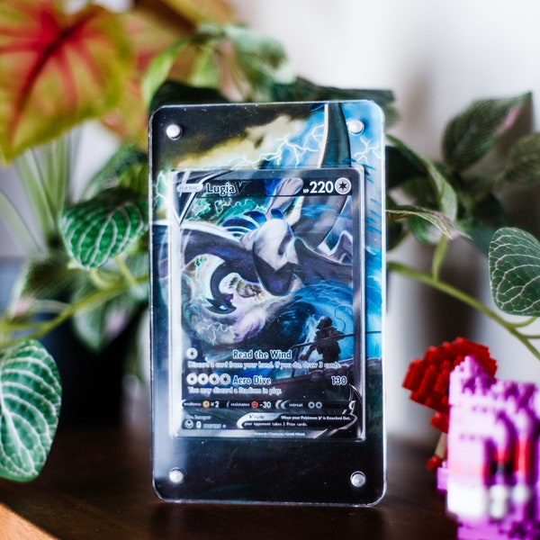 Lugia V Alternate Art Custom Pokemon Card Display Case