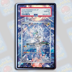 N’s Reshiram AR PSA TAG CGC Beckett | Extended Art Display Case for Pokemon Journey Together Card