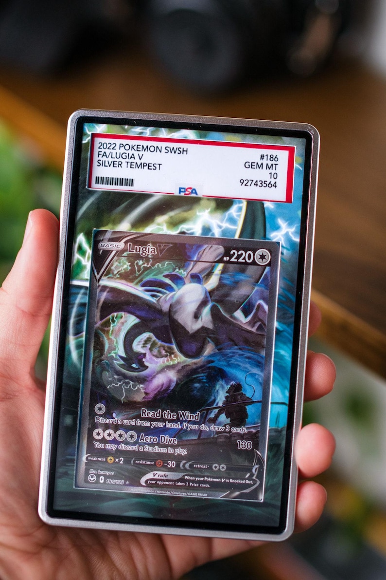 Lugia V Alt Art PSA BGS | Display Case Extended Art for Graded Pokemon Card