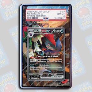 N's Zoroark ex SAR PSA Beckett TAG / Vetrina espositiva estesa per carte Pokémon