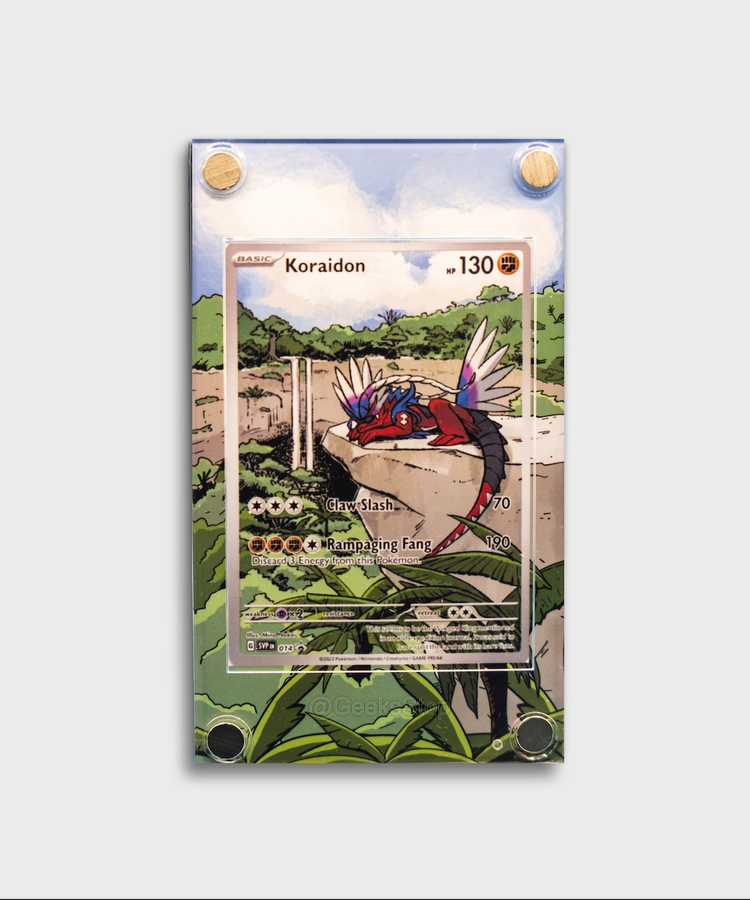 Koraidon Promo | Extended Art Display Case for Pokemon Card - Etsy