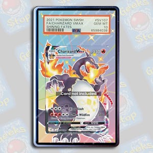 Charizard VMAX Shining Fates PSA CGC Beckett | Extended Art Display Case for Pokemon Card