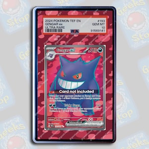 Gengar ex Full Art PSA TAG Beckett | Extended Art Display Case for Pokemon Card