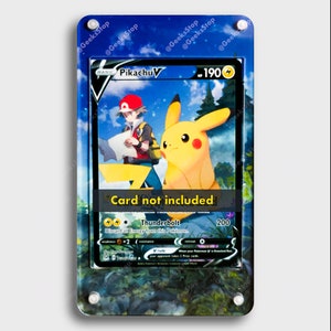 Pikachu V TG16 | Große Kunst Vitrine für Pokemon Karte