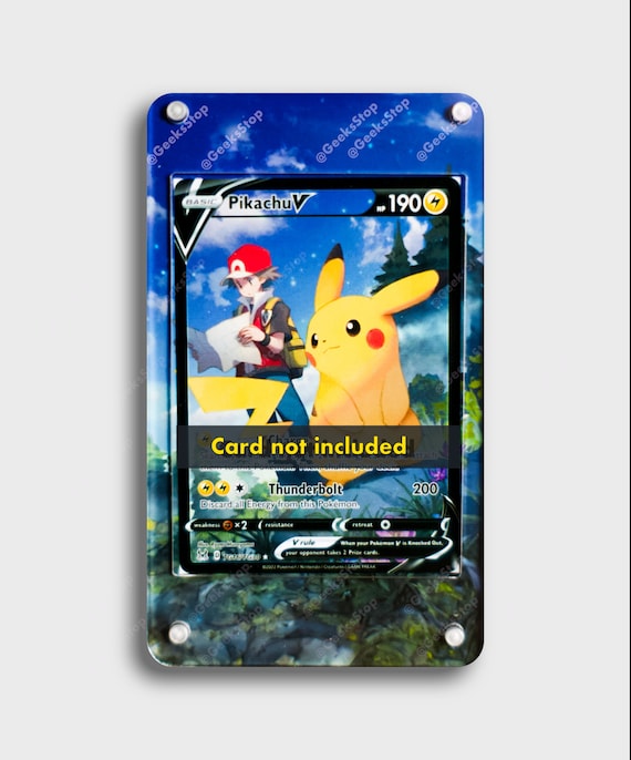 Pikachu V トレーディングカード Pikachu V TG16 | Extended Art Display Case for Pokemon Card - Etsy