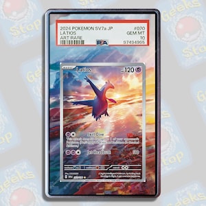 Latio AR PSA CGC Beckett | Extended Art Display Case for Pokemon Card
