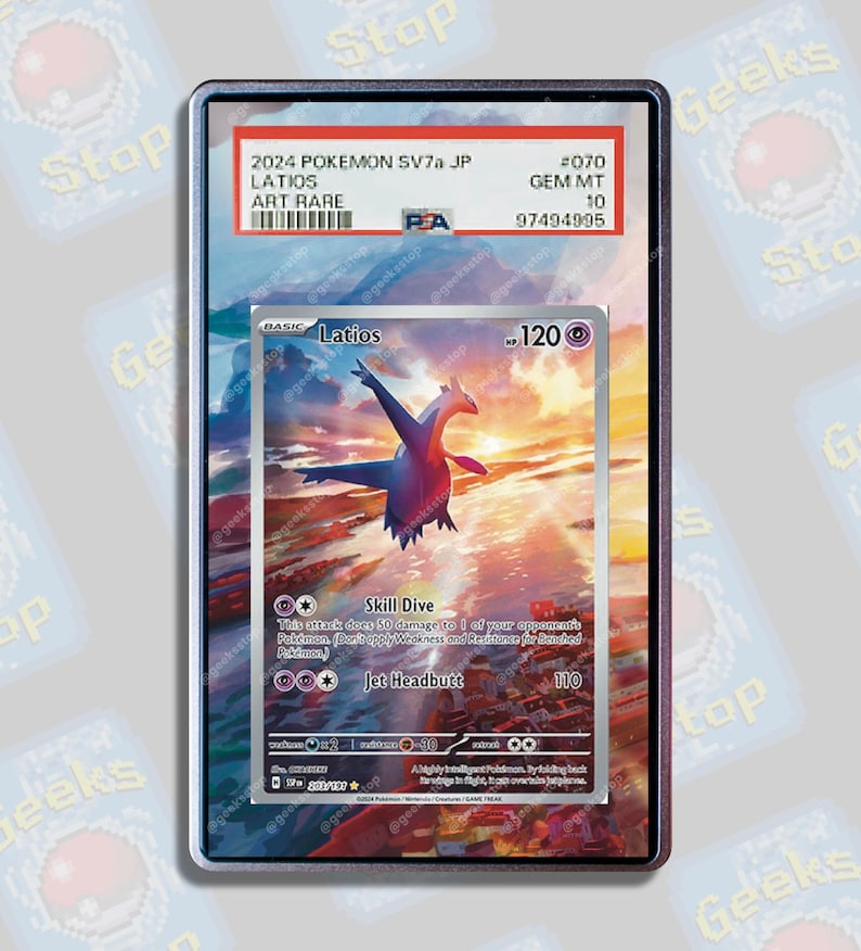 Latio AR PSA CGC Beckett | Extended Art Display Case for Pokemon Card