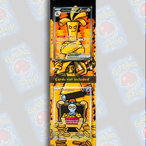 Gholdengo ex und Gimmighoul | Große Kunst Vitrine für Pokemon Karte