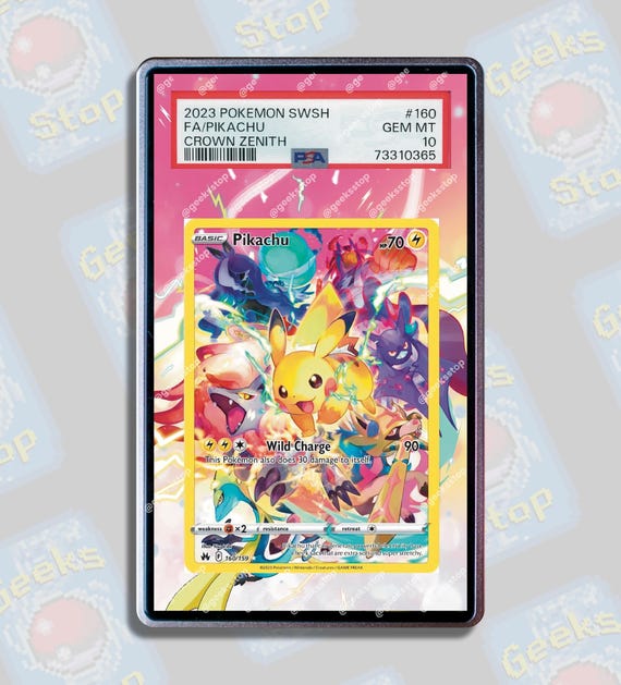 pikachu pokemon card crown zenith - 160/159 - it has no Retreat Cost Pokemon TCG: Crown Zenith Special