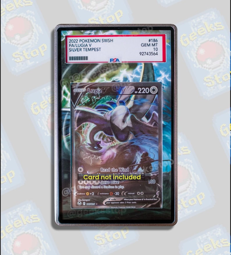 Lugia V Alt Art PSA BGS | Display Case Extended Art for Graded Pokemon Card