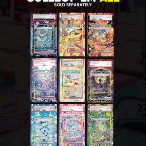 a collection of pokemon trading cards
