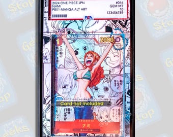 Nami Manga PSA CGC Beckett | Extended Art Display Case for Graded OPTCG
