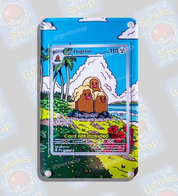 Dugtrio AR #208 Extended Art Display Case for Pokemon Card - Etsy