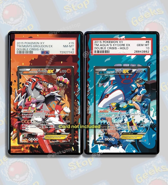 チームマグマのグラードンとチームアクアのカイオーガ ex PSA CGC